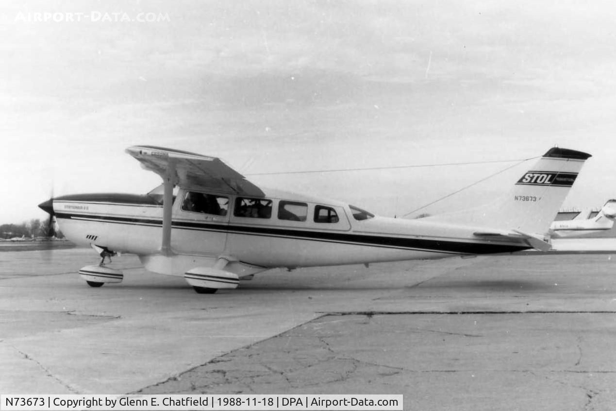 N73673, 1980 Cessna T207A C/N 20700613, Photo taken for aircraft recognition training.
