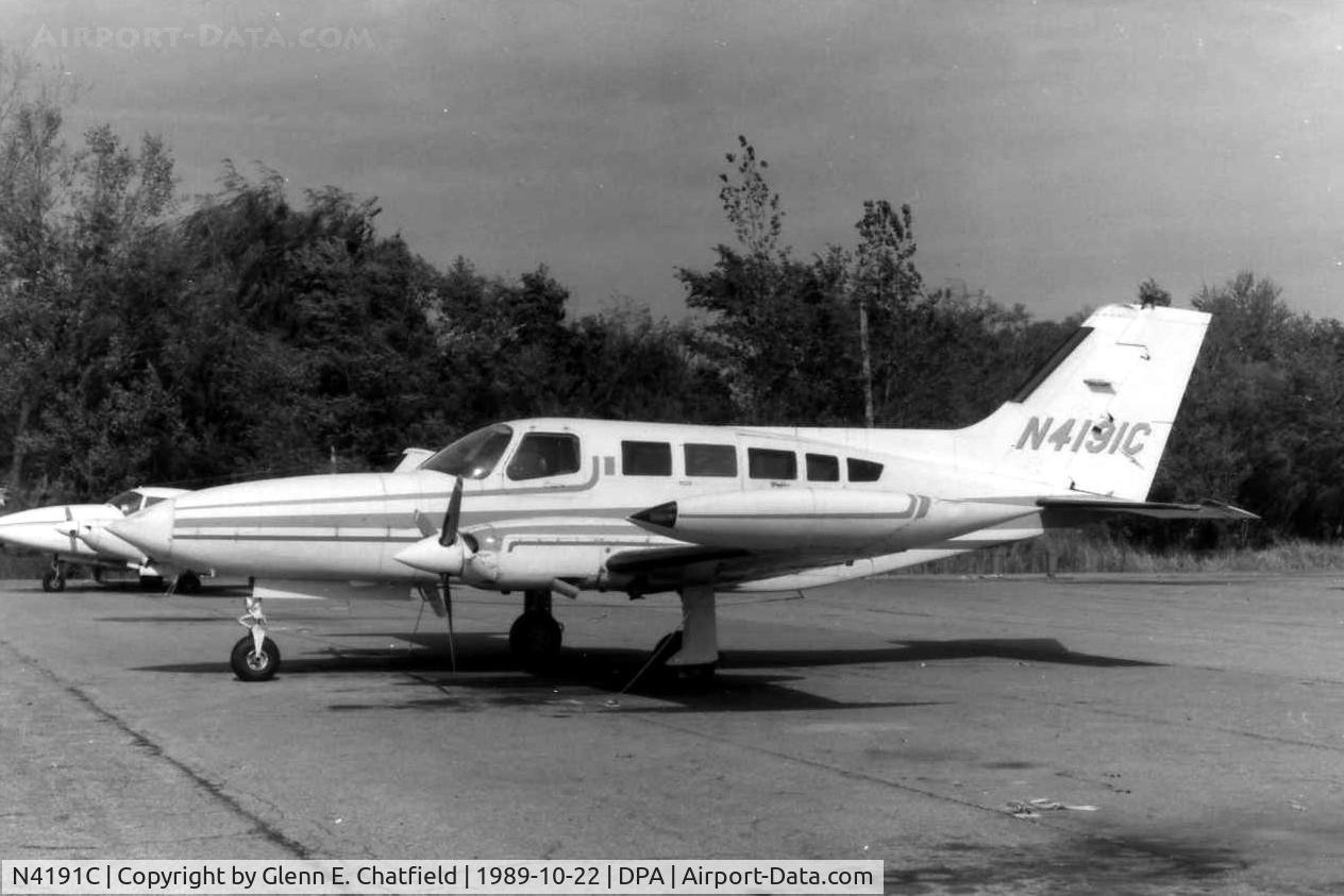 N4191C, 1975 Cessna 402B C/N 402B0870, Photo taken for aircraft recognition training.