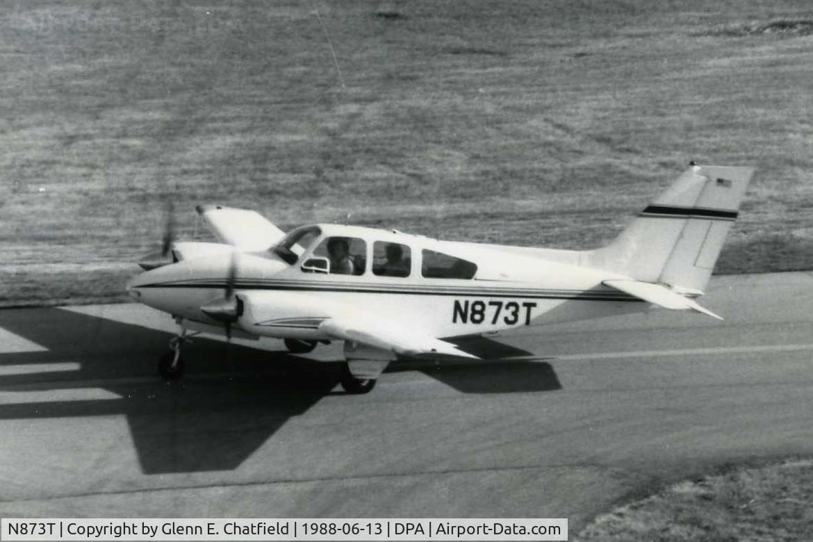 N873T, 1965 Beech 95-B55 (T42A) Baron C/N TC-845, Photo taken for aircraft recognition training.