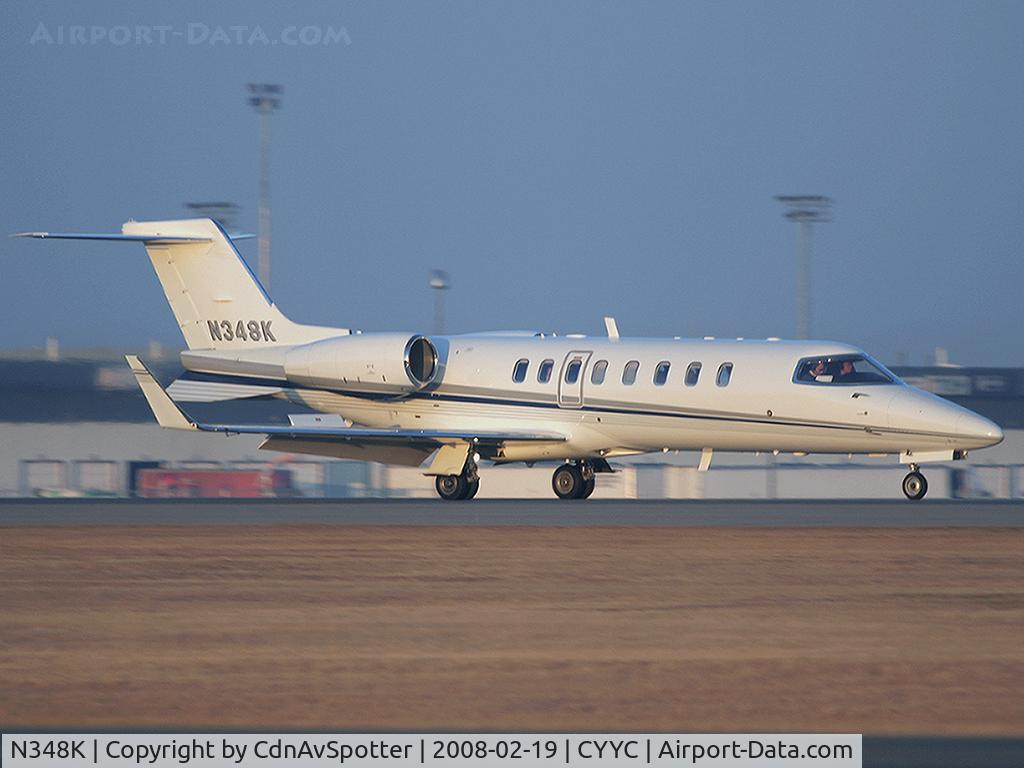 N348K, 2001 Learjet 45 C/N 150, Private Learjet 45 Landing on Rwy 16