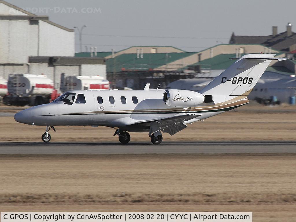 C-GPOS, 1996 Cessna 525 CitationJet C/N 525-0129, Landing on Rwy 34 - arriving from KHOU