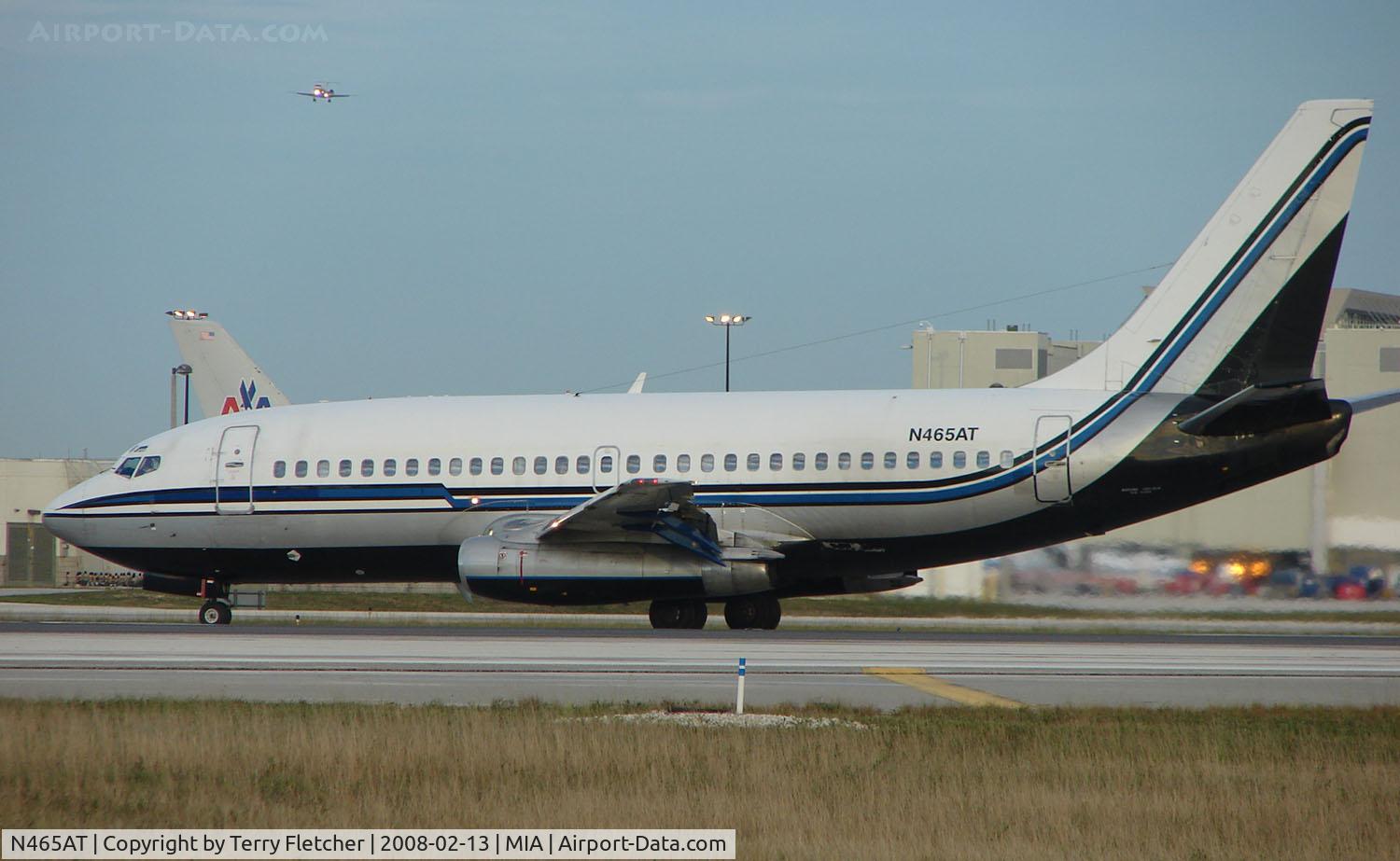 N465AT, 1978 Boeing 737-2L9 C/N 21528, Sky King B737 arrives Maimi in Feb 2008