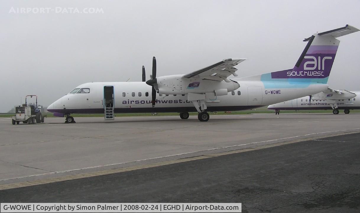 G-WOWE, 1991 De Havilland Canada DHC-8-311 Dash 8 C/N 256, DHC-8 of Air Southwest at Roborough