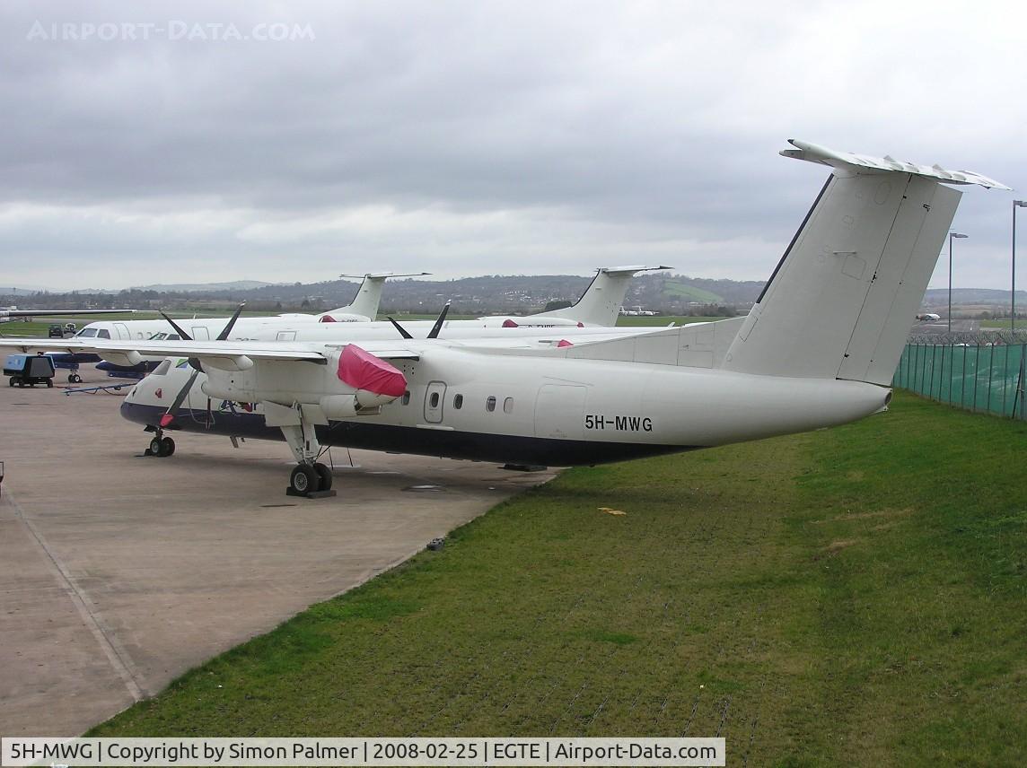 5H-MWG, 1997 De Havilland Canada DHC-8-311 Dash 8 C/N 462, DHC-8 ready for export to Air Tanzania at Exeter