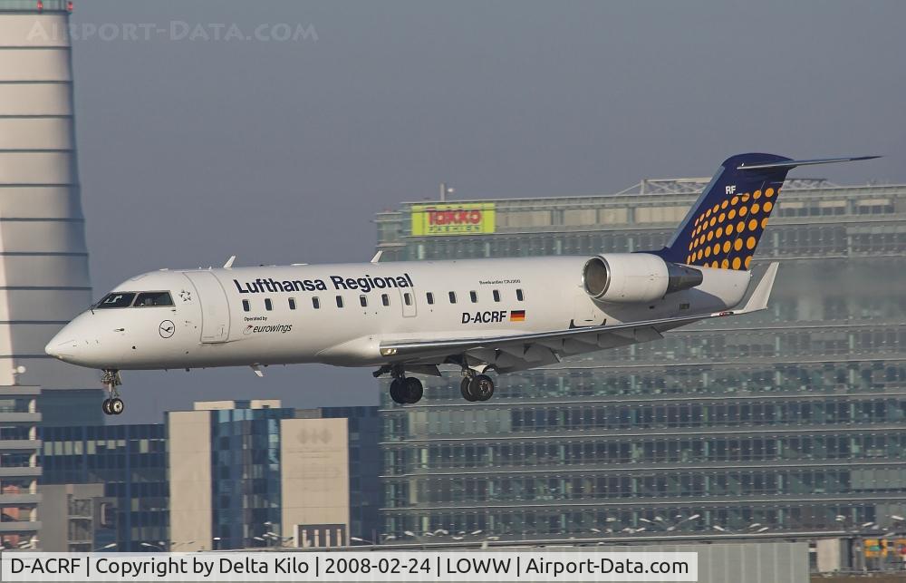 D-ACRF, 2002 Bombardier CRJ-200ER (CL-600-2B19) C/N 7619, Lufthansa Regional  CRJ-200