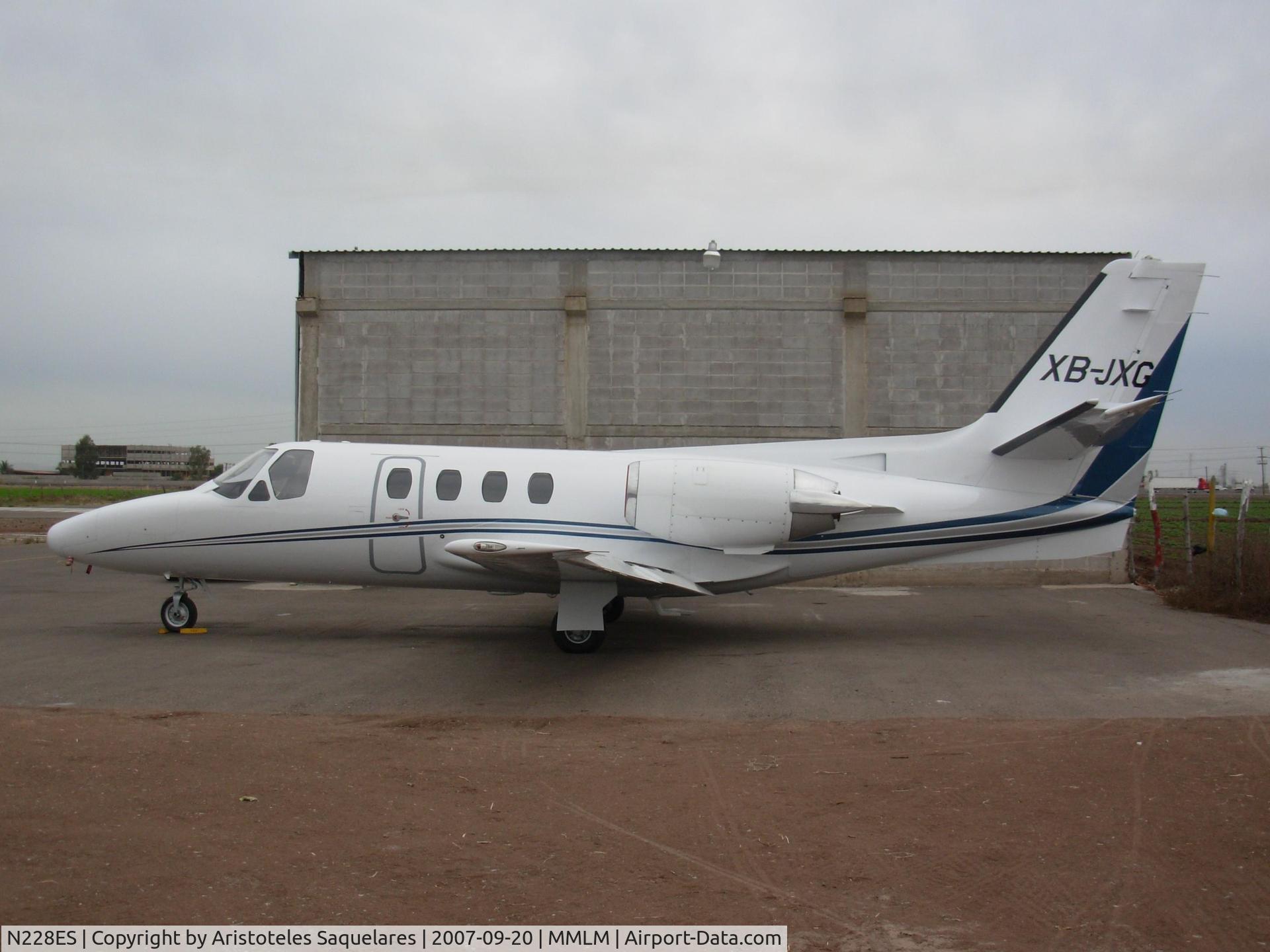 N228ES, 1977 Cessna 501 Citation I/SP C/N 501-0018, At An airport In Mexico where it belogns Since March 2006
