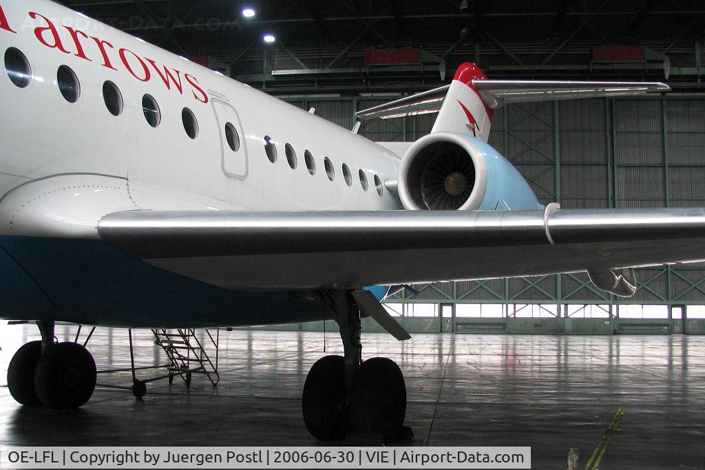 OE-LFL, 1995 Fokker 70 (F-28-0070) C/N 11573, special/hangar photos: Fokker 70