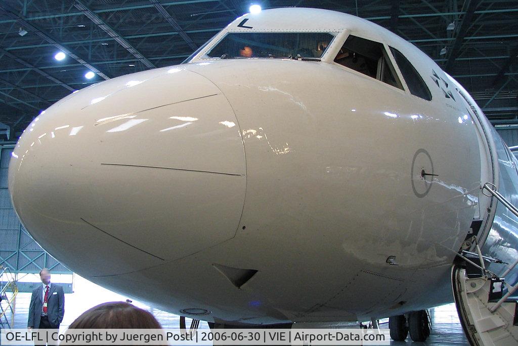 OE-LFL, 1995 Fokker 70 (F-28-0070) C/N 11573, special/hangar photos: Fokker 70