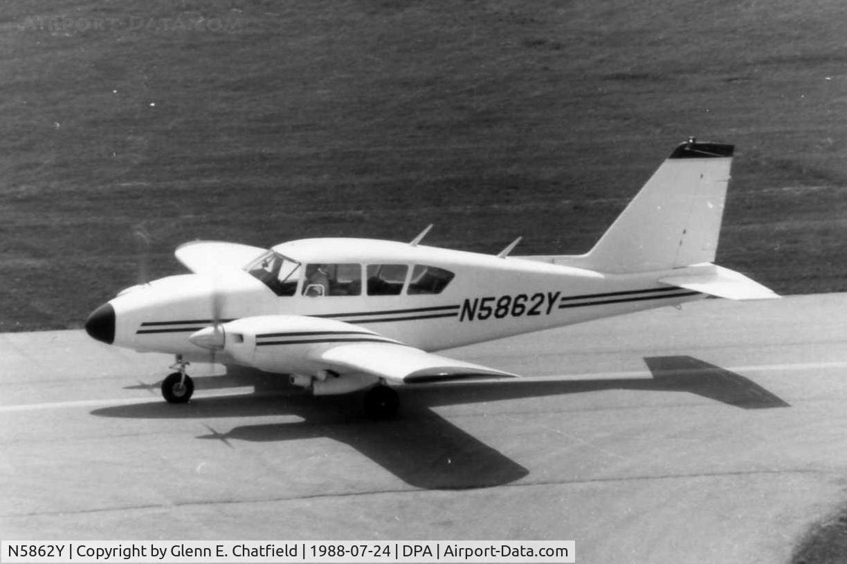 N5862Y, 1965 Piper PA-23-250 Aztec C/N 27-3015, Photo taken for aircraft recognition training.