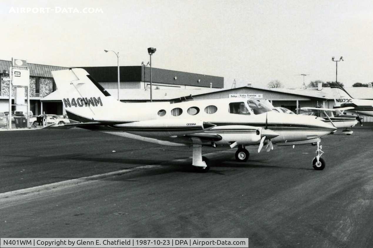 N401WM, 1972 Cessna 401B C/N 401B0219, Photo taken for aircraft recognition training.