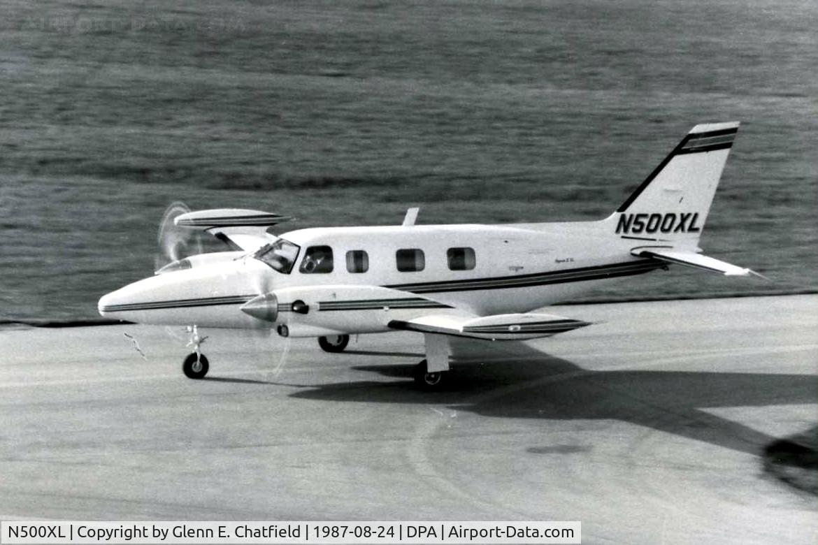 N500XL, Piper PA-31T2-620 Cheyenne II C/N Unknown, Photo taken for aircraft recognition training.  Cheyenne II XL taxiing by the control tower
