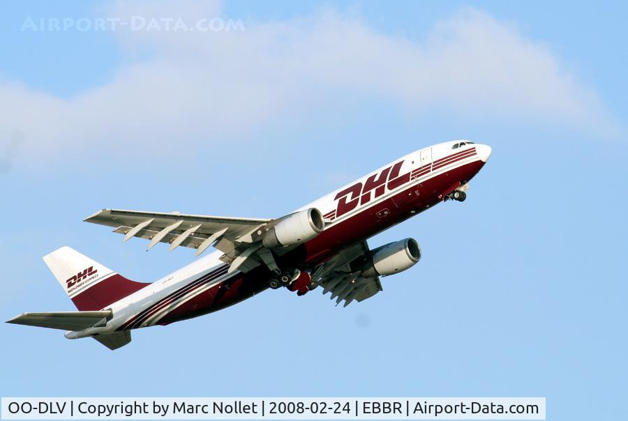 OO-DLV, 1981 Airbus A300B4-203(F) C/N 150, Leaving Brussels Airport from rwy 20