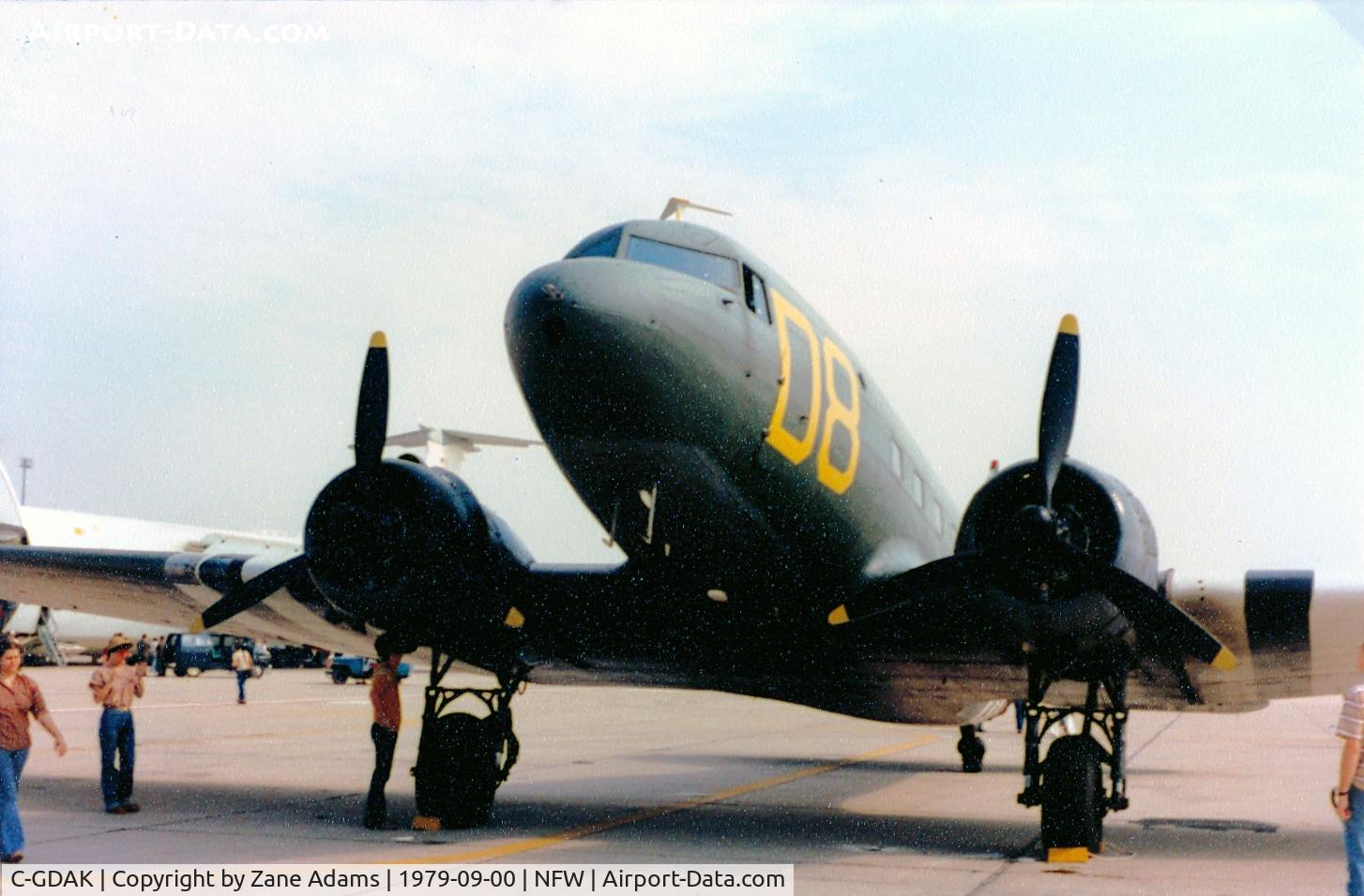 C-GDAK, 1939 Douglas DC-3-G202A C/N 2141, Former CAF C-47 N21729 at Carswell AFB