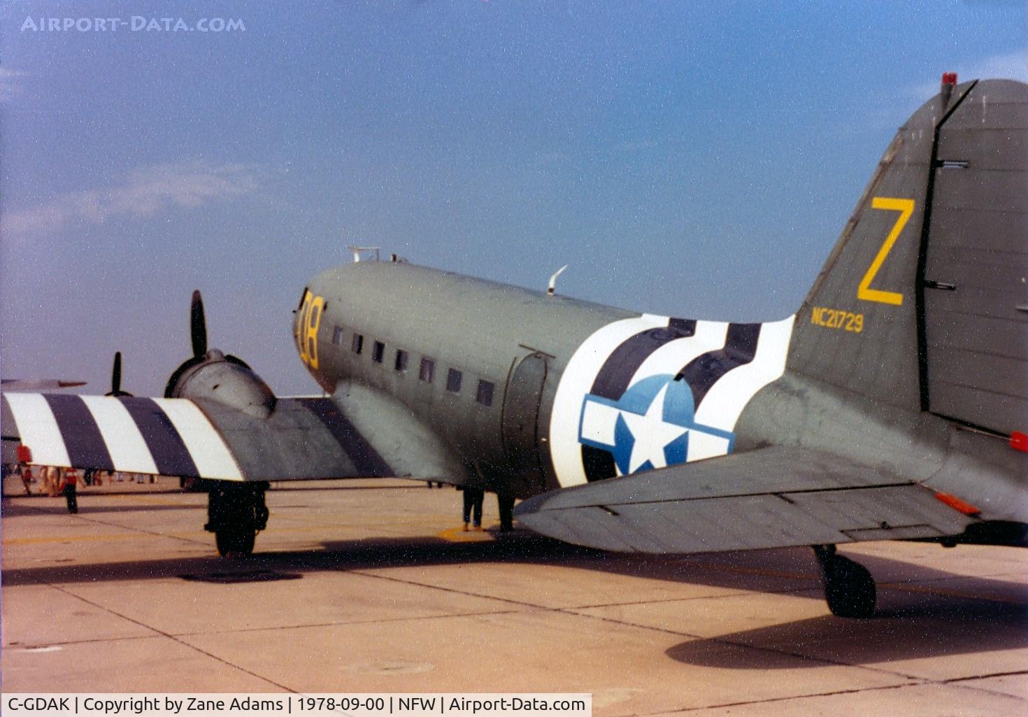 C-GDAK, 1939 Douglas DC-3-G202A C/N 2141, Former CAF C-47 N21729 at Carswell AFB