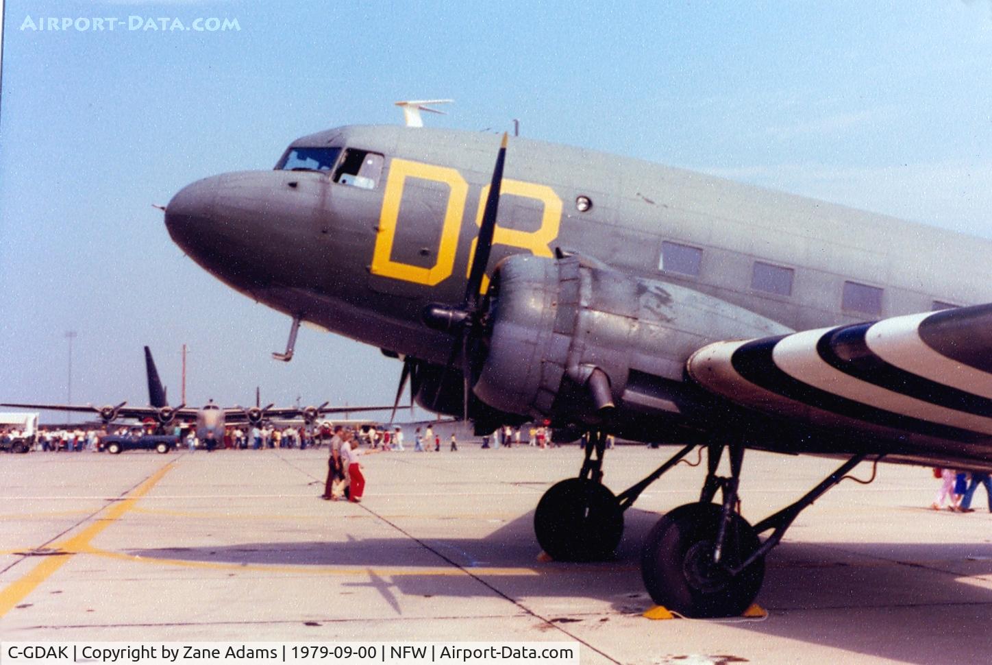 C-GDAK, 1939 Douglas DC-3-G202A C/N 2141, Former CAF C-47 N21729 at Carswell AFB