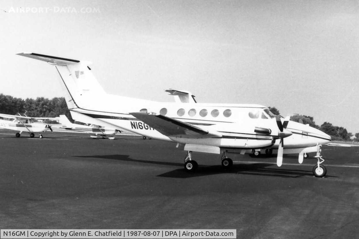 N16GM, 1976 Beech 200 Super King Air C/N BB-121, Photo taken for aircraft recognition training.  Ex-N16GM, King Air 200