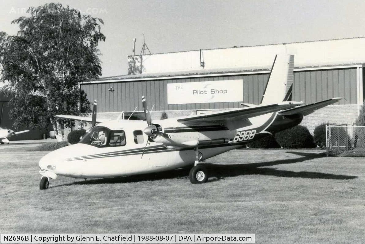 N2696B, 1955 Aero Commander 560 C/N 196, Photo taken for aircraft recognition training.