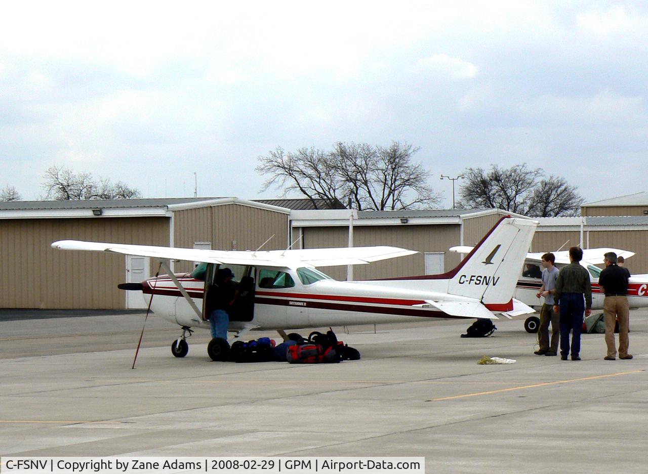 C-FSNV, 1980 Cessna 172P C/N 17274512, At Grand Prairie Municipal - One of three Canadian registered airplanes on the ramp today