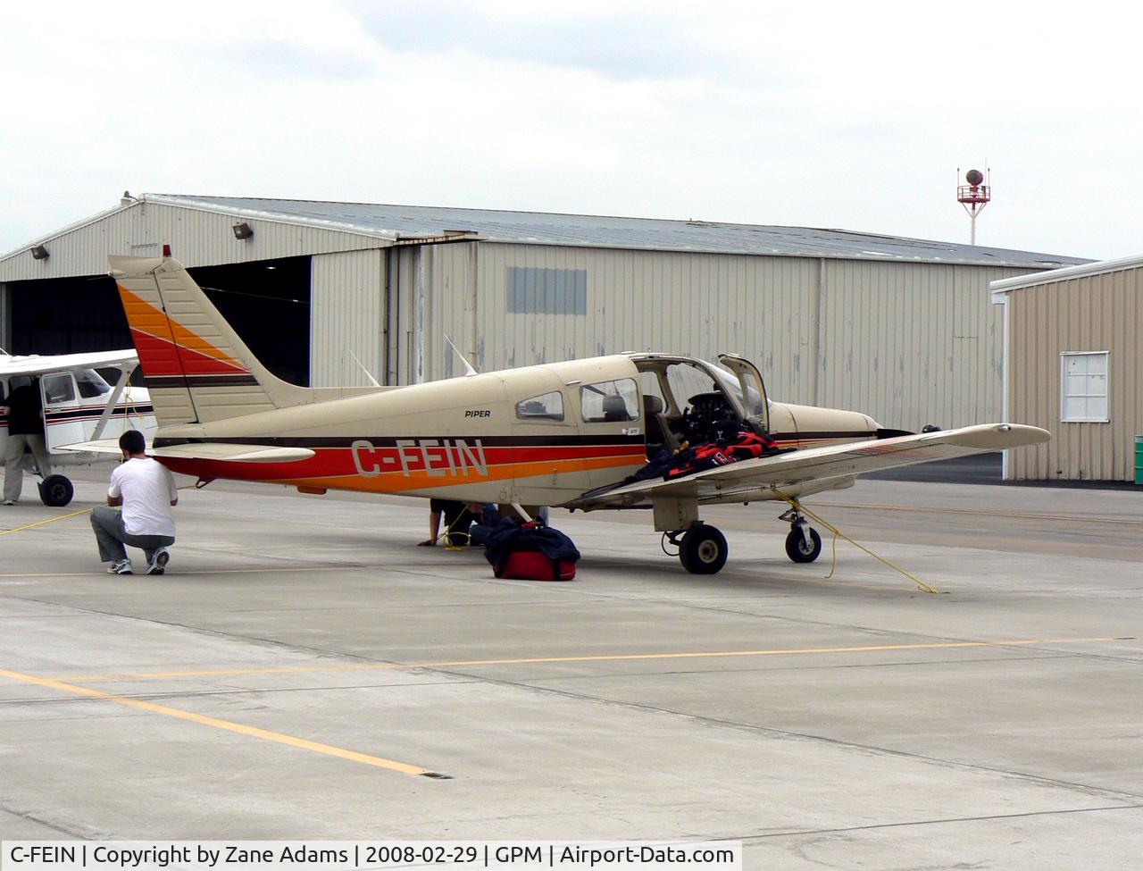 C-FEIN, 1979 Piper PA-28-161 C/N 28-8016178, At Grand Prairie Municipal - One of three Canadian registered airplanes on the ramp today