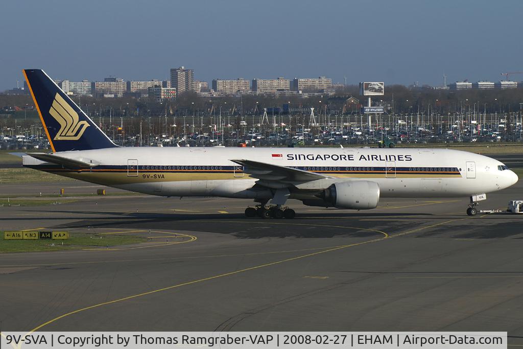 9V-SVA, 2001 Boeing 777-212/ER C/N 28524, Singapore Airlines Boeing 777-200