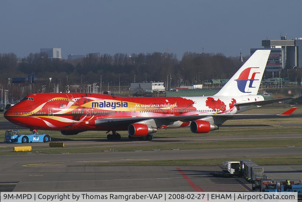 9M-MPD, 1993 Boeing 747-4H6 C/N 25701, Malaysia Airlines Boeing 747-400