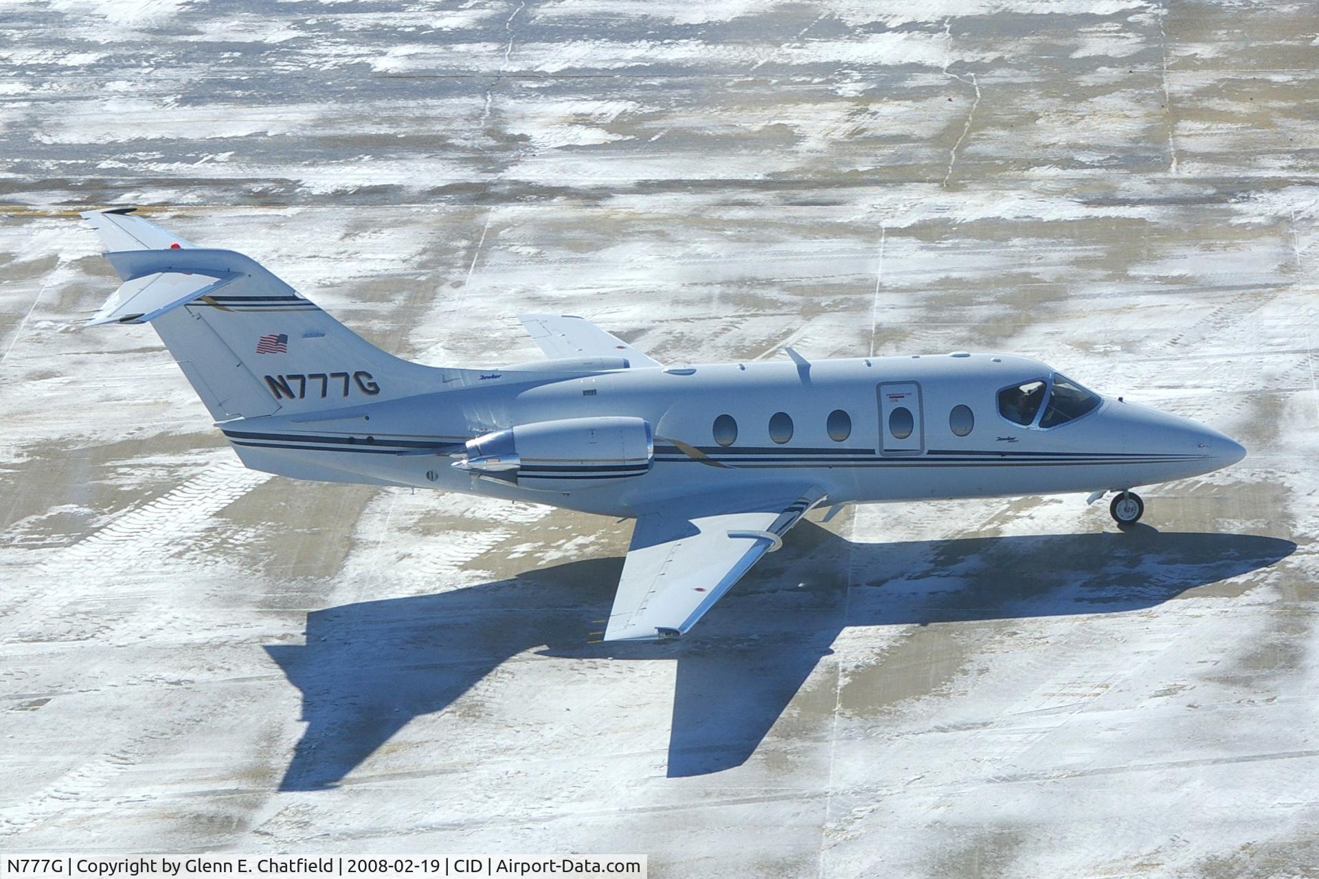 N777G, 2007 Hawker Beechcraft 400A Beechjet C/N RK-540, Photo taken for aircraft recognition training.  Below the control tower