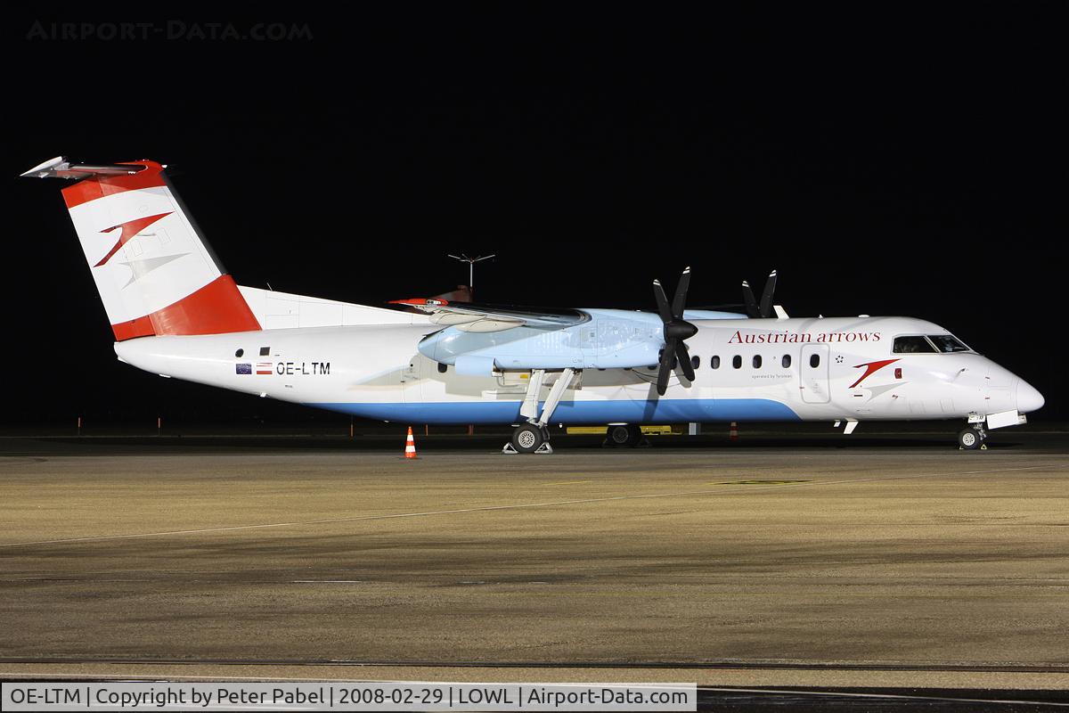 OE-LTM, 1998 De Havilland Canada DHC-8-311 Dash 8 Dash 8 C/N 527, nightshot