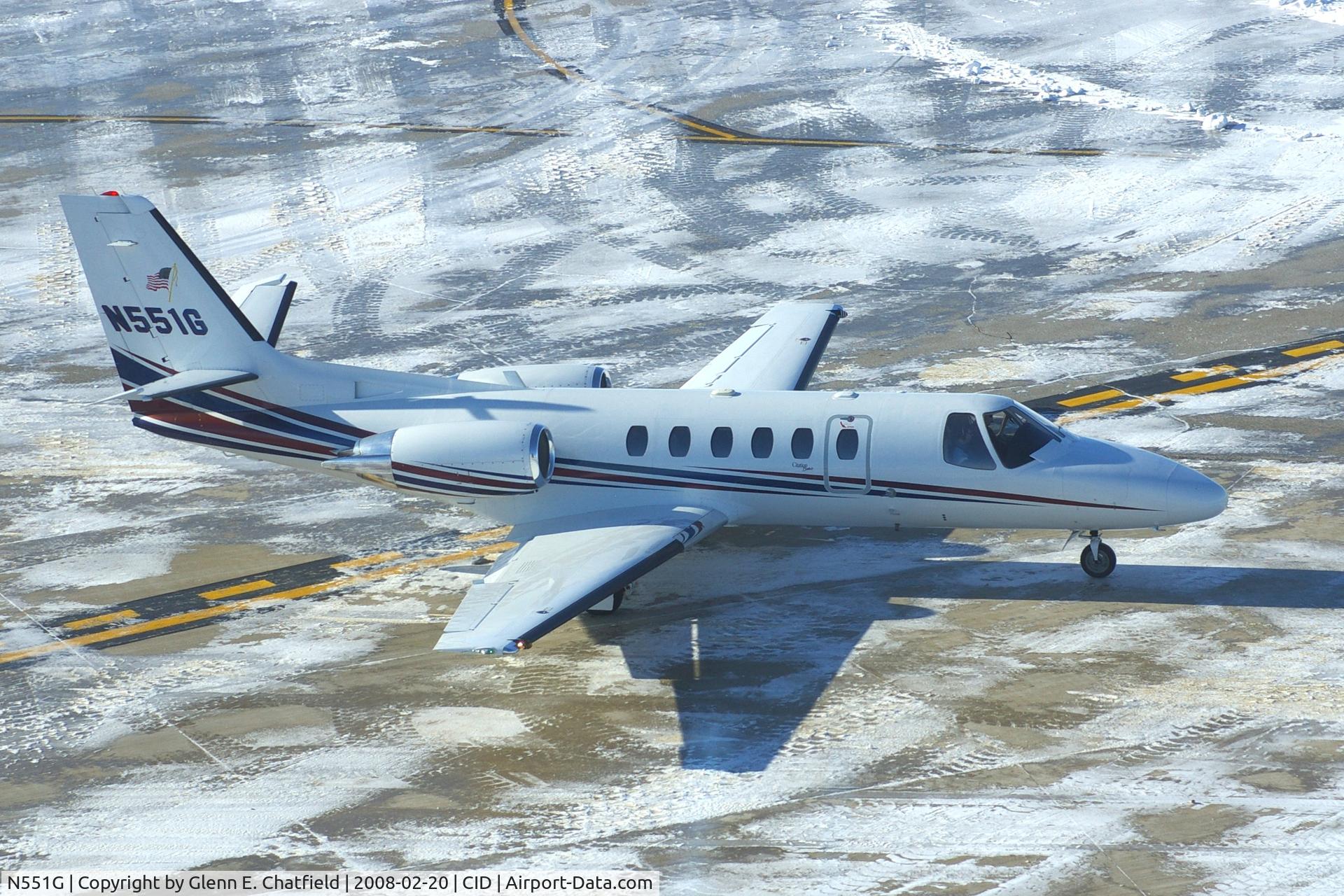 N551G, 2001 Cessna 550 Citation Bravo C/N 550-0968, Operated by Iowa Glass