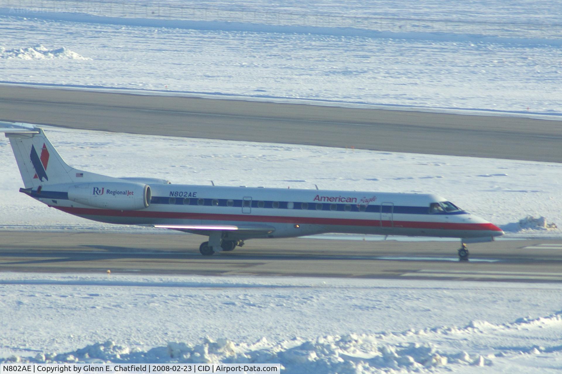 N802AE, 2001 Embraer ERJ-140LR (EMB-135KL) C/N 145471, Departing Runway 27