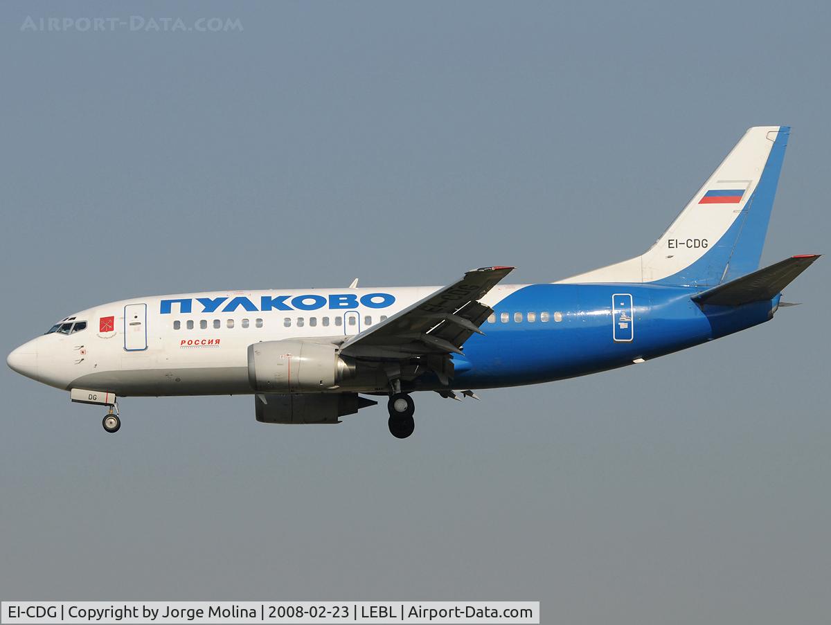 EI-CDG, 1992 Boeing 737-548 C/N 25738, Clear to land RWY 25R.