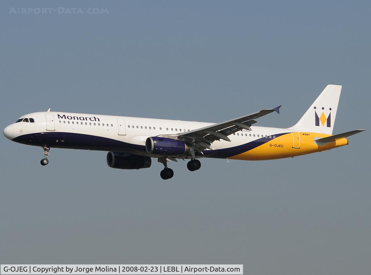 G-OJEG, 1999 Airbus A321-231 C/N 1015, On short final to RWY 25R.