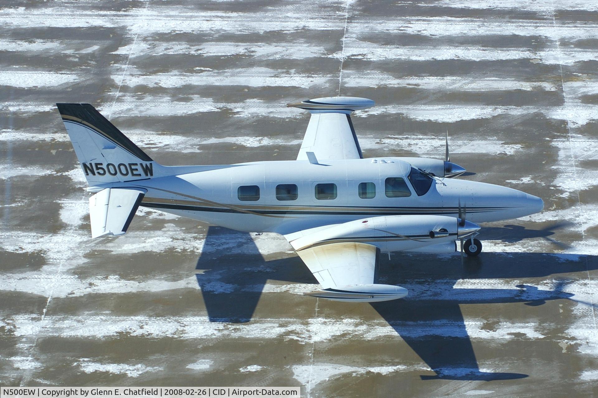 N500EW, 1982 Piper PA-31T2 C/N 31T-8166060, Photo taken for aircraft recognition training.  Below the control tower
