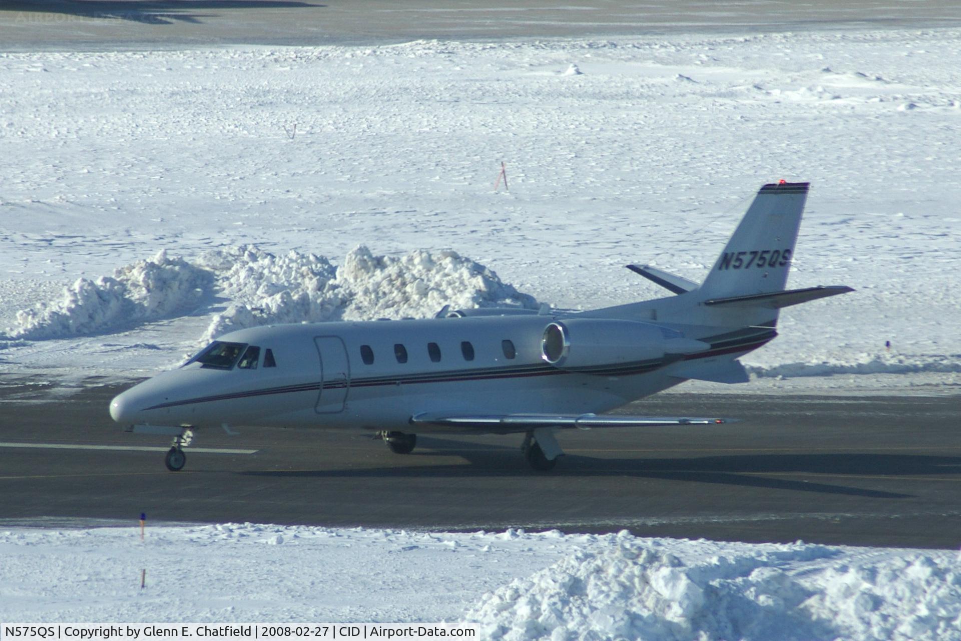 N575QS, 2007 Cessna 560XL C/N 560-5730, Long-distance shot into the sun