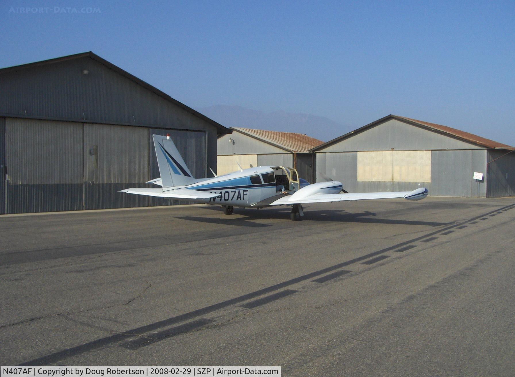 N407AF, 1966 Piper PA-30 Twin Comanche Twin Comanche C/N 30-1285, 1966 Piper PA-30 TWIN COMANCHE, two Lycoming IO-320 160 Hp each