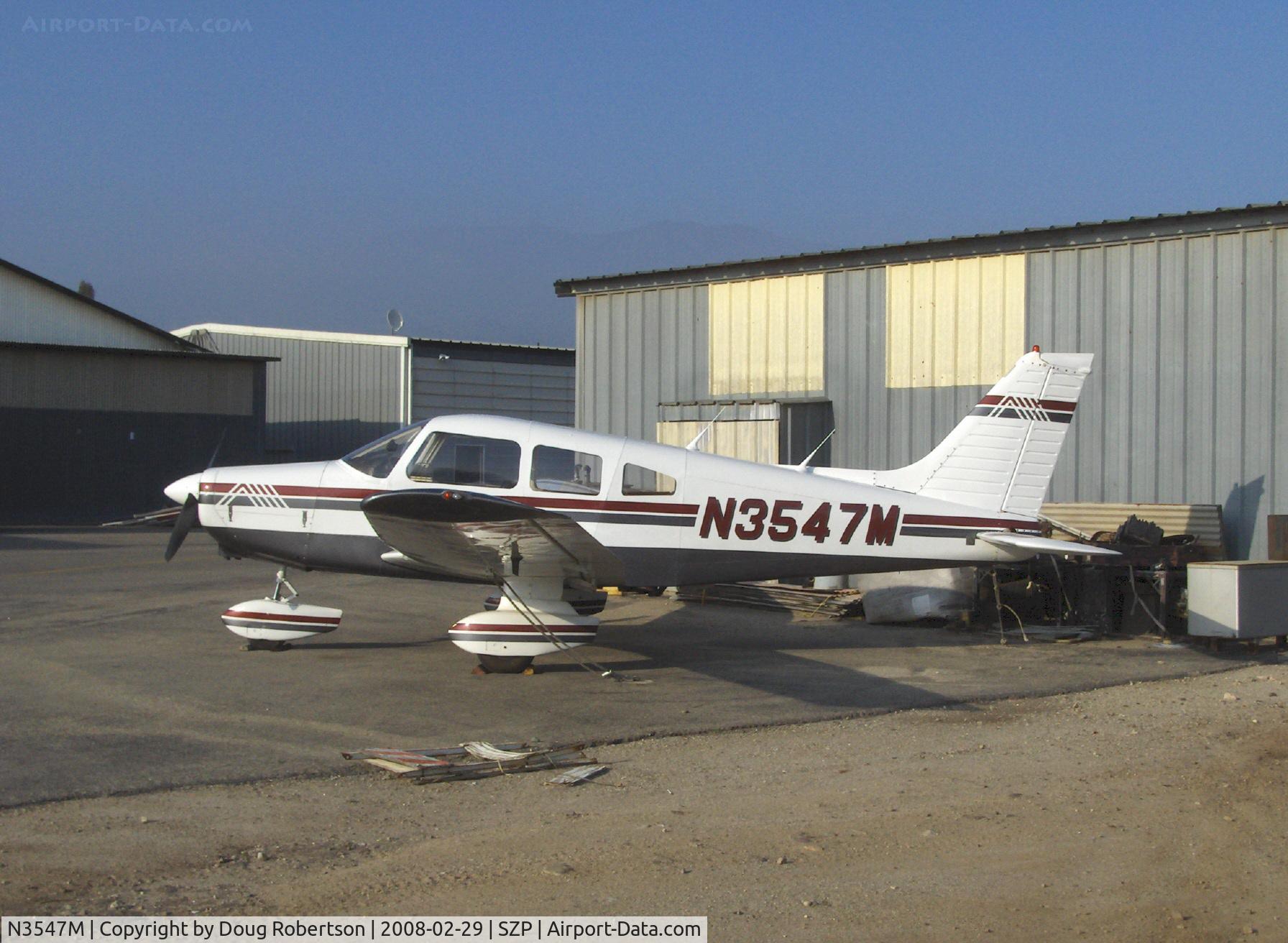 N3547M, 1978 Piper PA-28-161 Warrior II C/N 28-7816354, 1978 Piper PA-28-161 WARRIOR II, Lycoming O-320-D3G 160 Hp