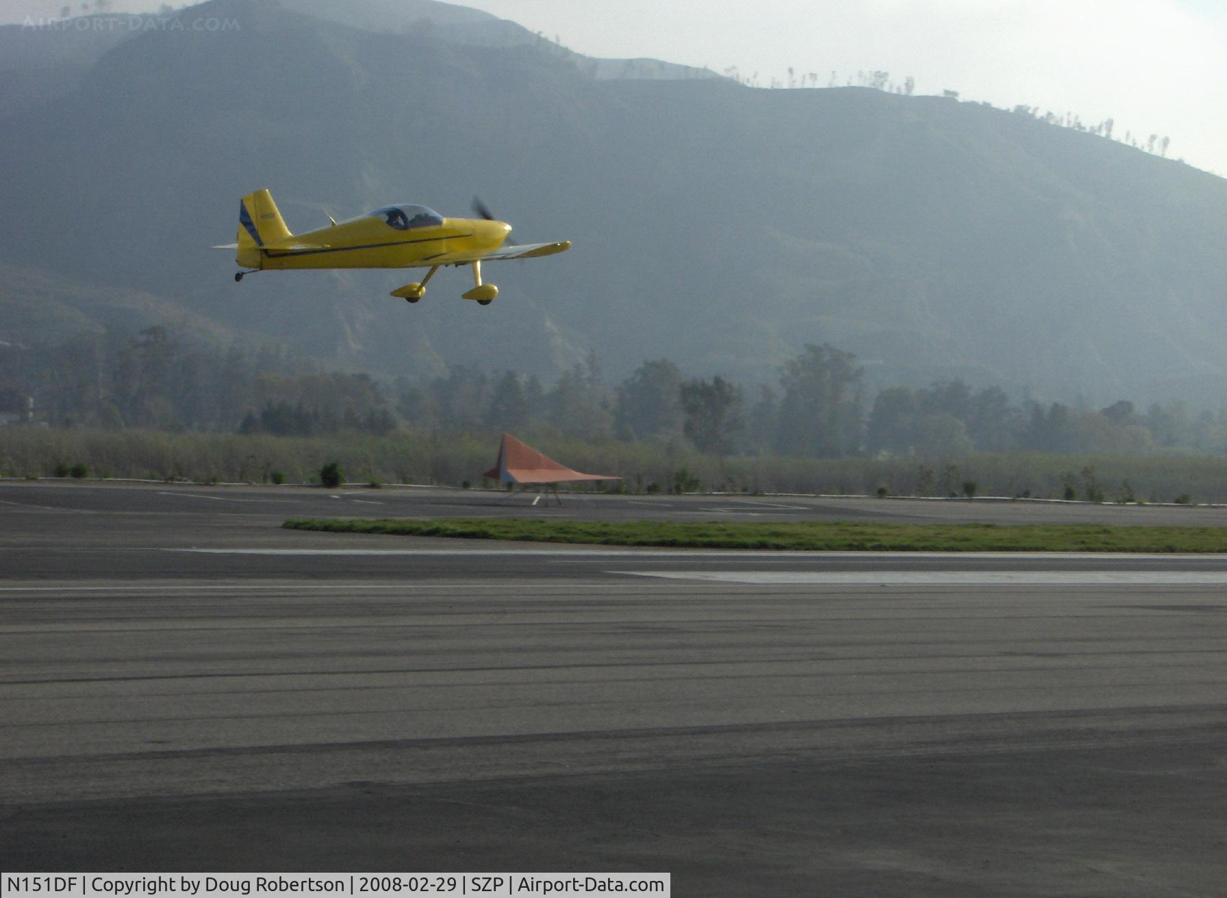 N151DF, 1992 Vans RV-6 C/N 20917, 1992 Wilson VAN's RV-6, Lycoming O-320, takeoff Rwy 22