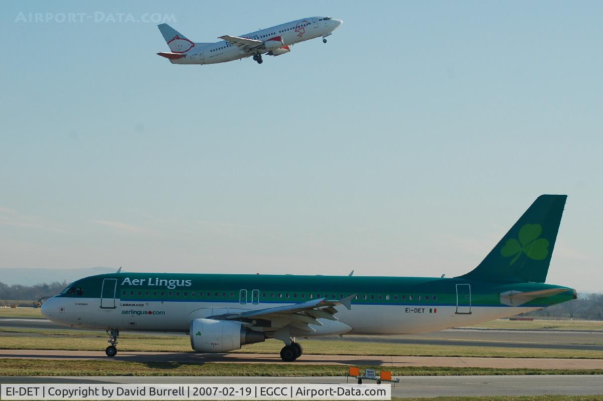 EI-DET, 2006 Airbus A320-214 C/N 2810, Aer Lingus Taxiing + BMI baby G-TOYB Taking off
