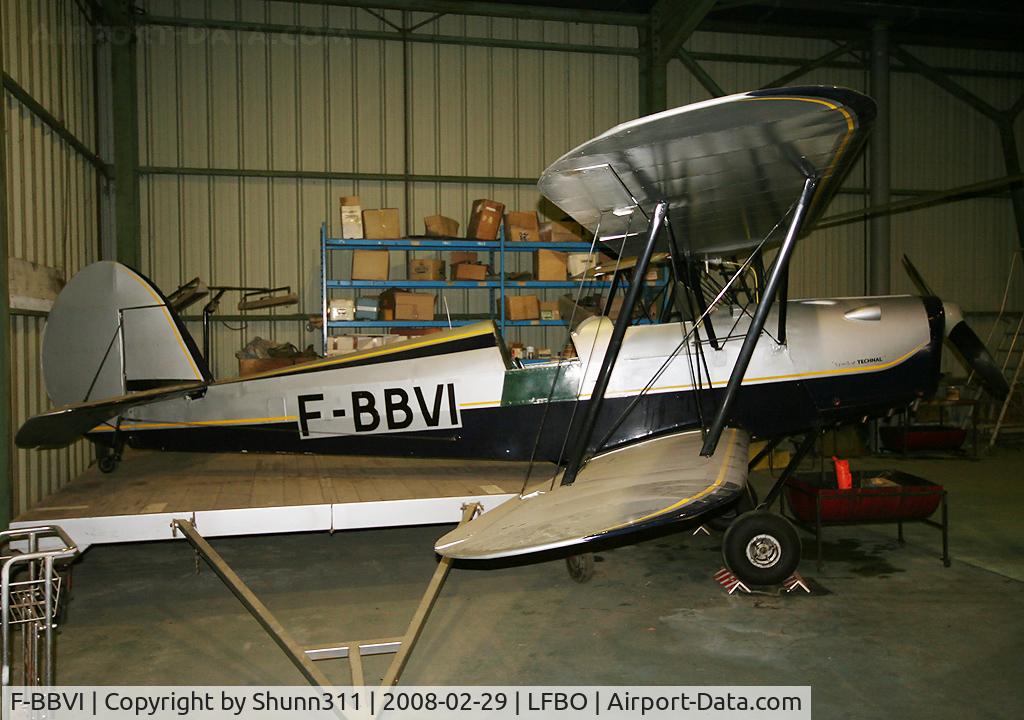 F-BBVI, 1945 Ste Nle Constr Aer Nord STAMPE SV 4A C/N 16, Inside the TECHNAL hangard and thanks a lot to the staff for this pic ;-)