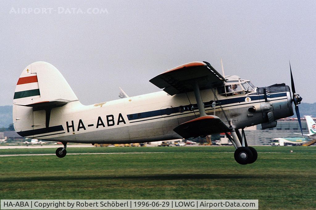 HA-ABA, Antonov An-2P C/N 1G234-23, Aero Ezstergom in old colors. Now flying for Antonov Verein Switzerland.