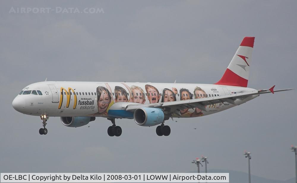 OE-LBC, 1996 Airbus A321-111 C/N 581, AUSTRIAN
