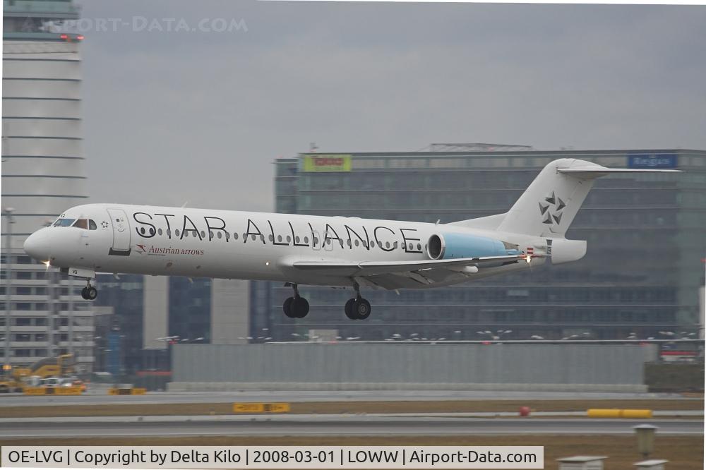 OE-LVG, 1994 Fokker 100 (F-28-0100) C/N 11520, AUSTRIAN ARROWS