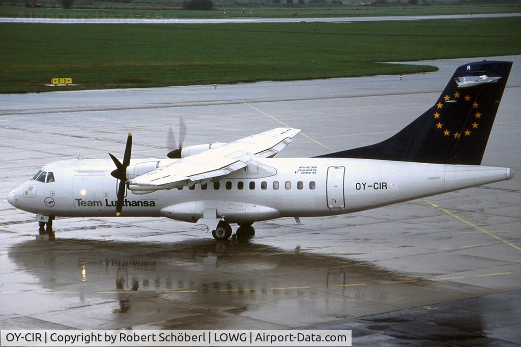 OY-CIR, 1988 ATR 42-312 C/N 107, First time in LOWG in Team Lufthansa colors