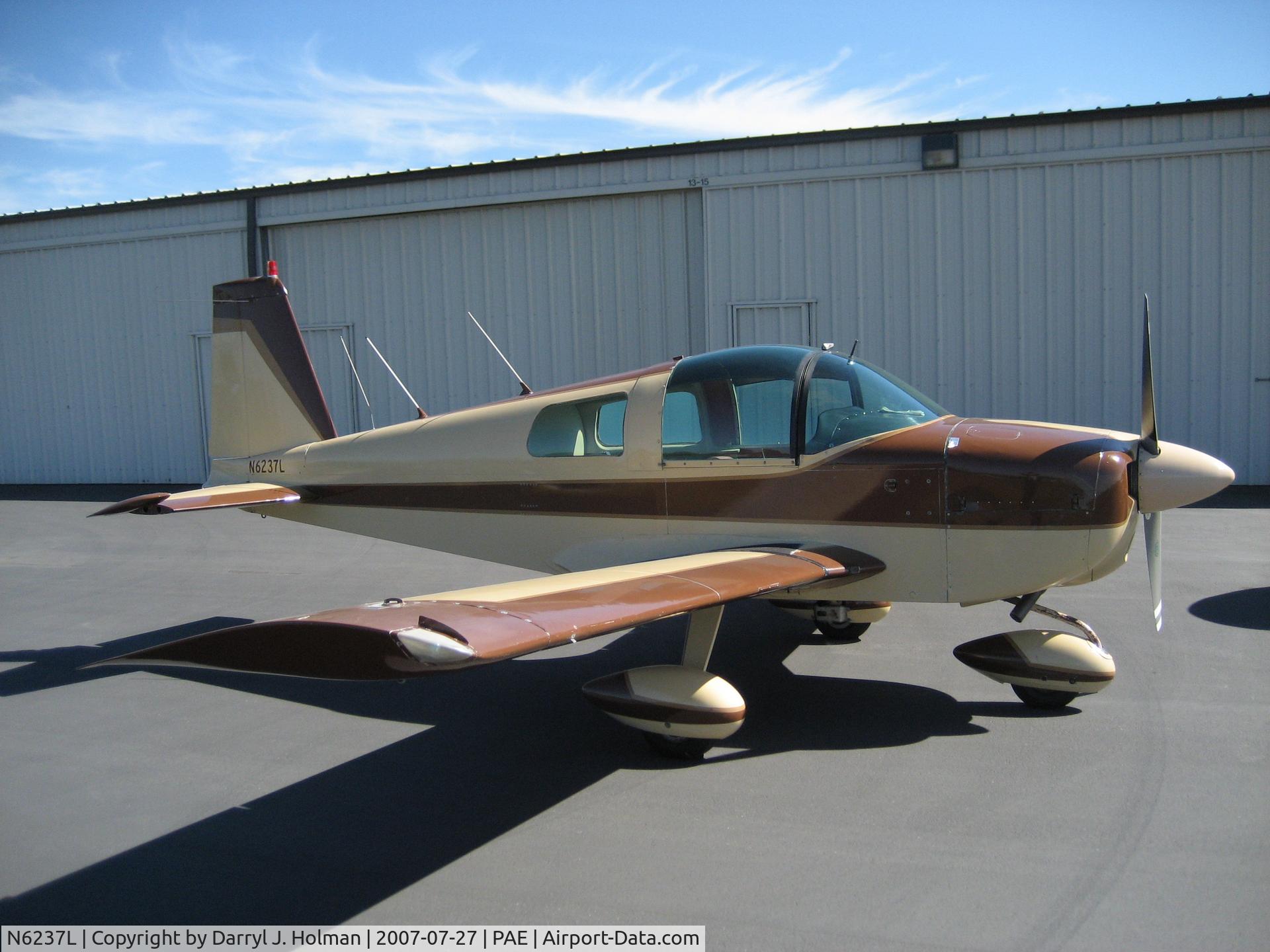 N6237L, 1970 American AA-1 Yankee C/N AA1-0437, N6237L at Paine Field, Jul 2007