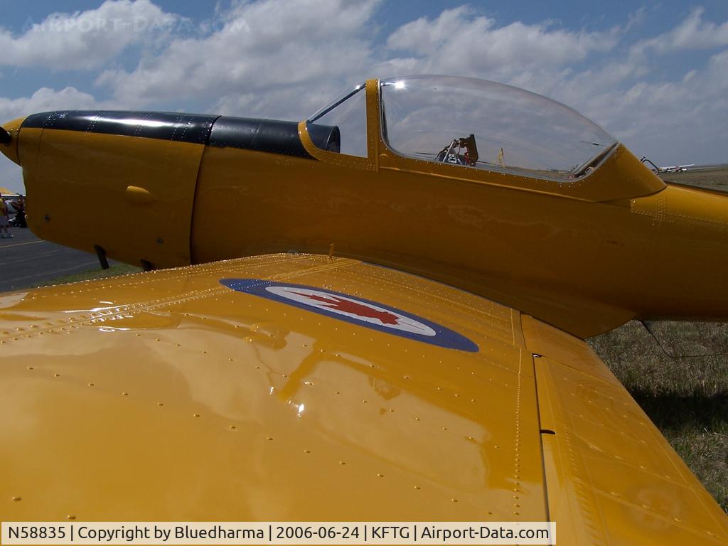 N58835, 1951 De Havilland Canada DHC-1B-2-S3 C/N 136-174, Chipmunk parked and ready for review.