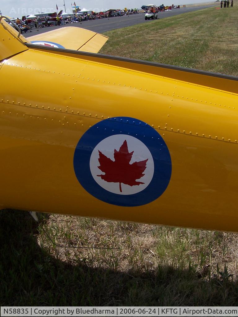 N58835, 1951 De Havilland Canada DHC-1B-2-S3 C/N 136-174, Chipmunk parked and ready for review.