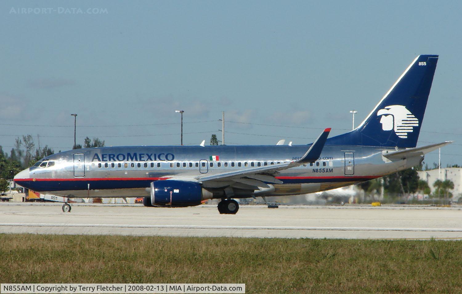N855AM, 2004 Boeing 737-752 C/N 33792, After its delivery in 2004 this Aeromexico B737 originally flew as XA-KAM