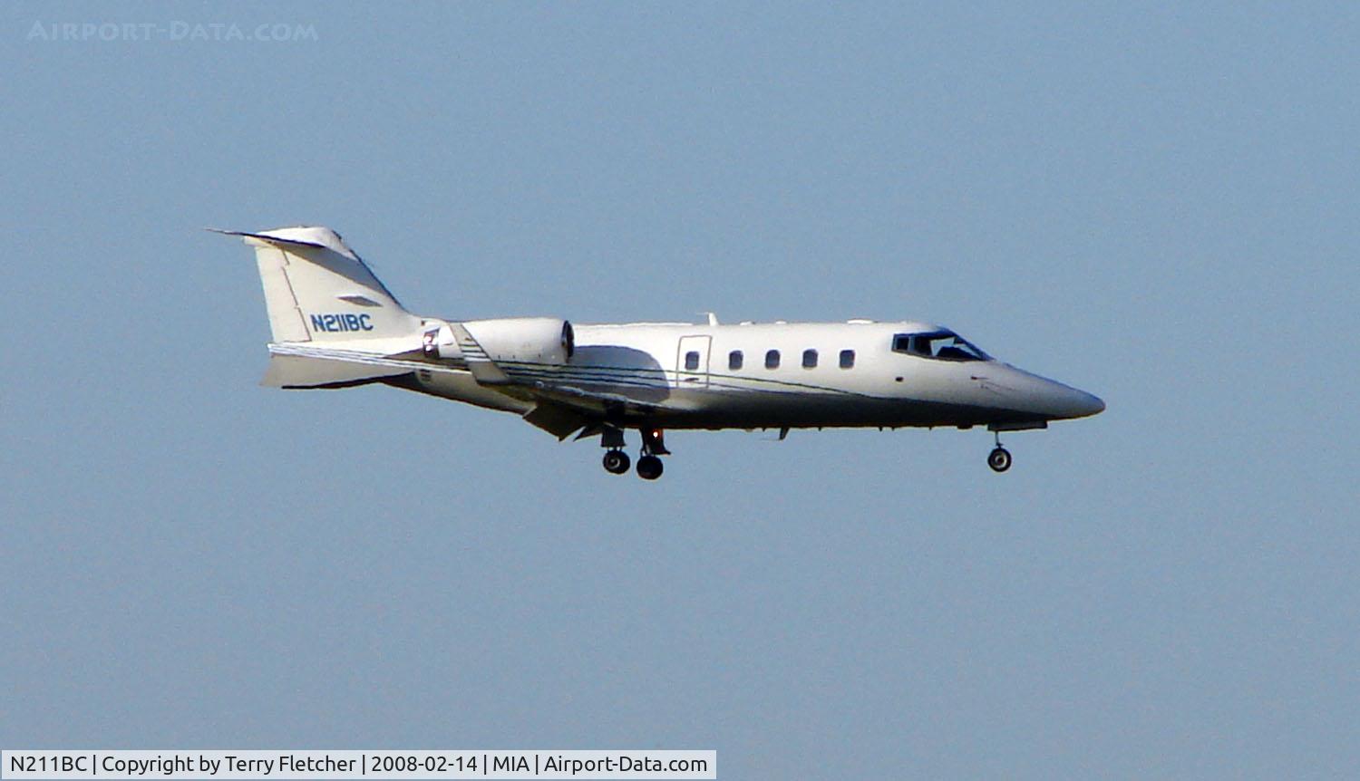 N211BC, 1990 Gates Learjet 55C C/N 145, Learjet 55 at Miami