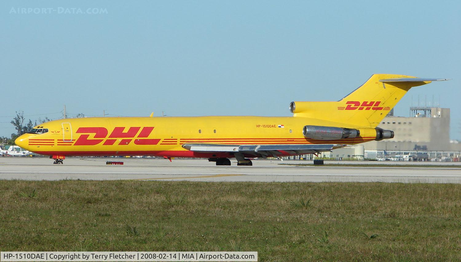 HP-1510DAE, 1973 Boeing 727-264 C/N 20709, DHL Aero Expresso B727 about to depart Miami