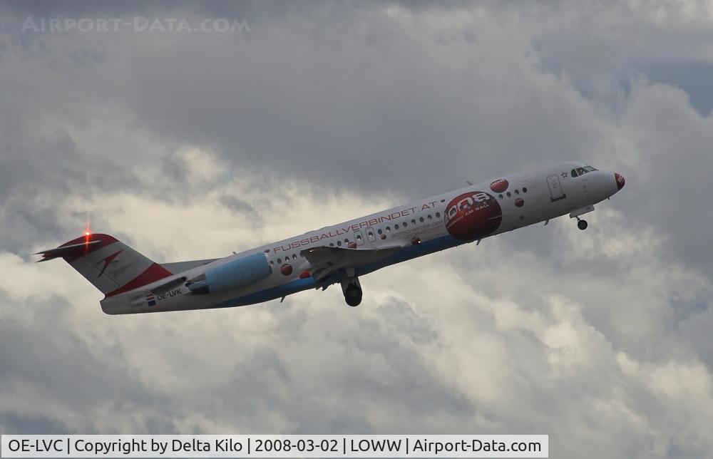 OE-LVC, 1993 Fokker 100 (F-28-0100) C/N 11446, AUSTRIAN ARROWS