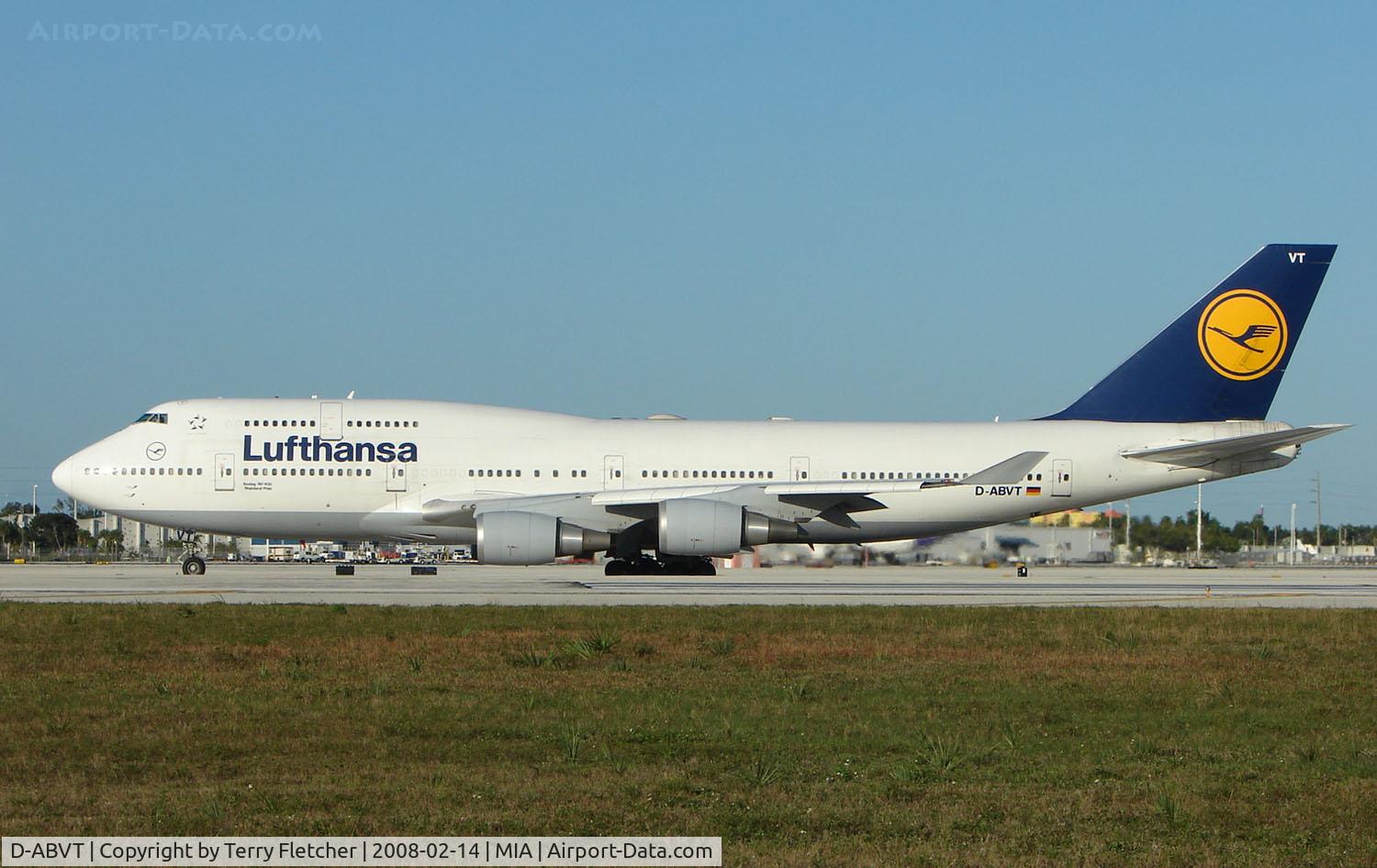 D-ABVT, 1997 Boeing 747-430 C/N 28287, Lufthansa B747 at Miami